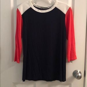 Loveappella Ginger Quilted Shoulder top